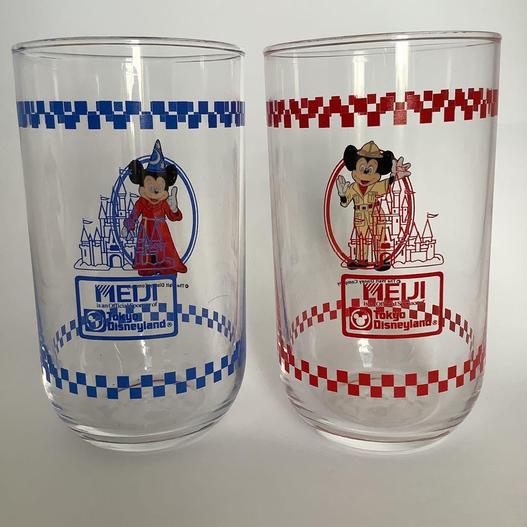 ディズニーランド　グラス　レトロ
