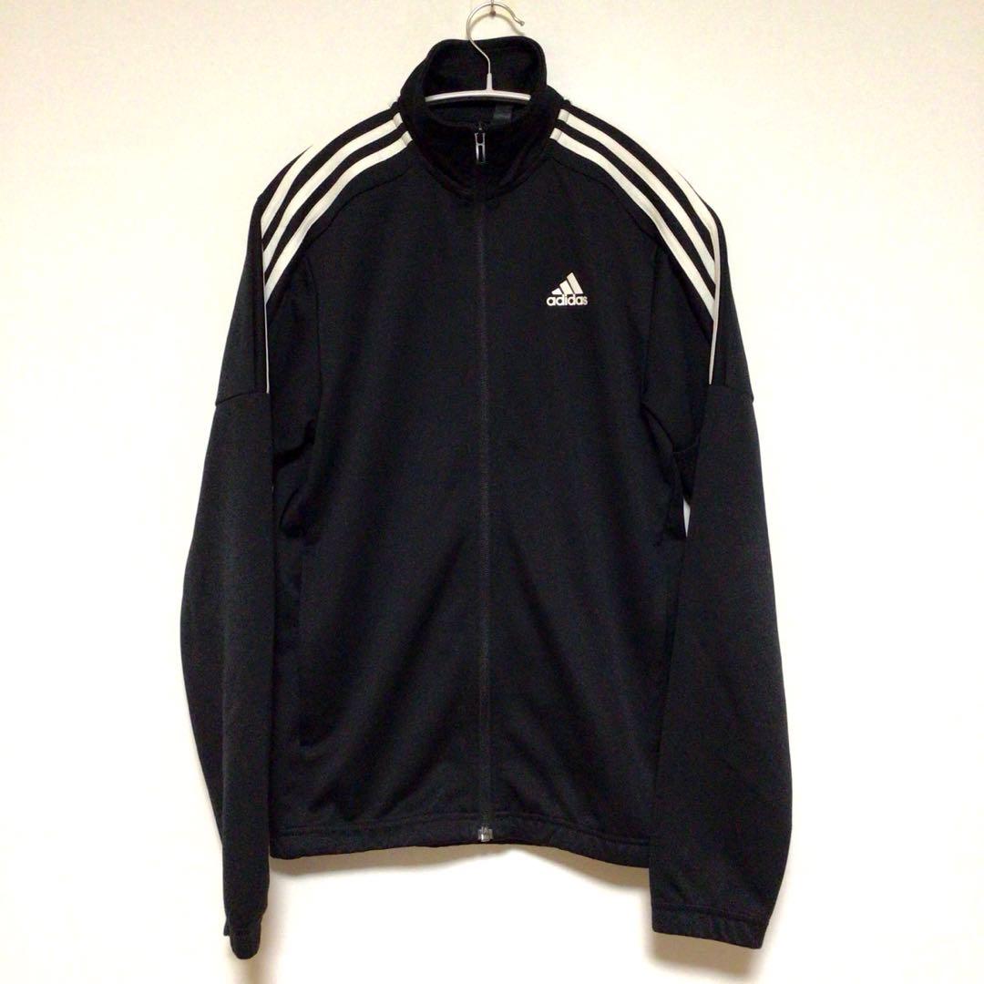 adidas セットアップジャージ 上下セット 黒白 S メンズ 美品