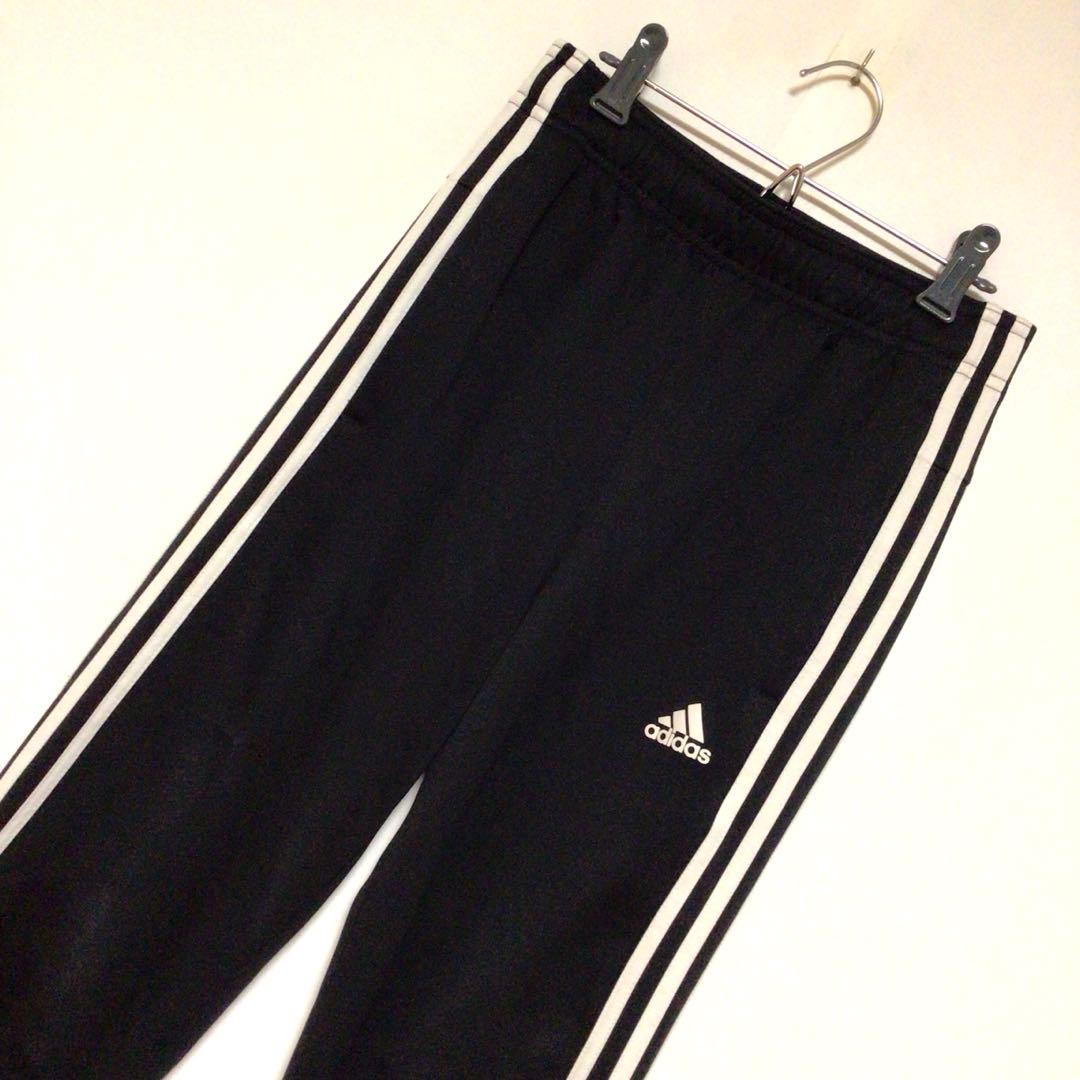 adidas セットアップジャージ 上下セット 黒白 S メンズ 美品