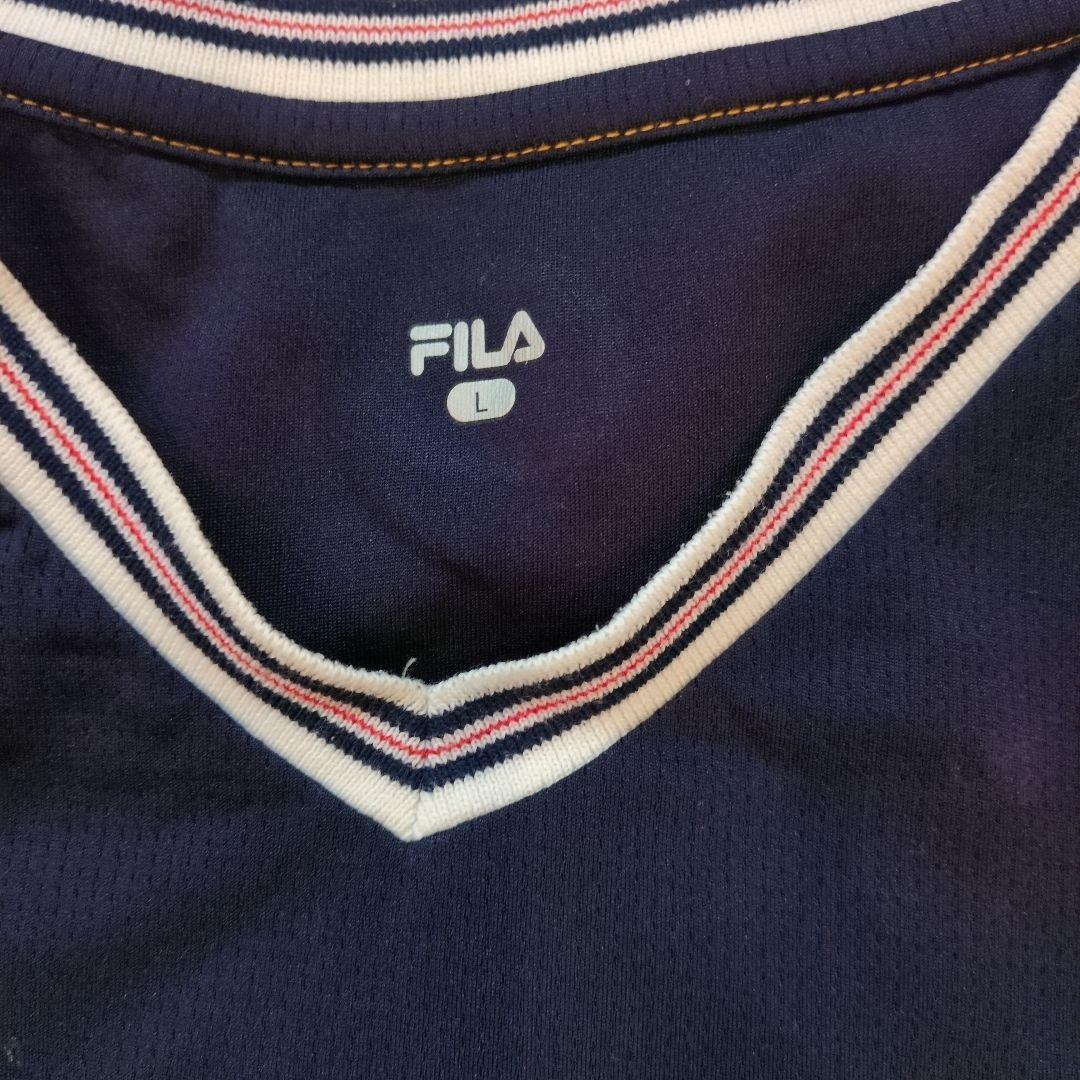 フィラFILA　レディーステニスウェア 　Lサイズ上下セットアップ