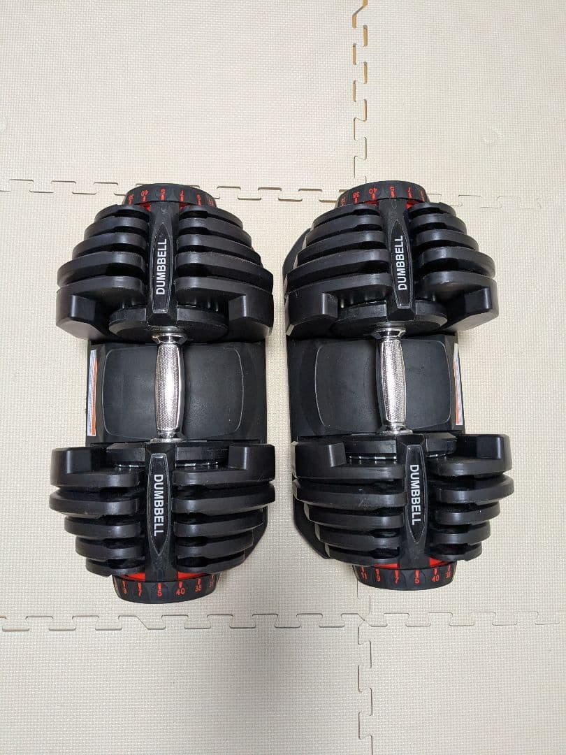 DUMBBELL 可変式ダンベル 5-40kg 17段階 片側②