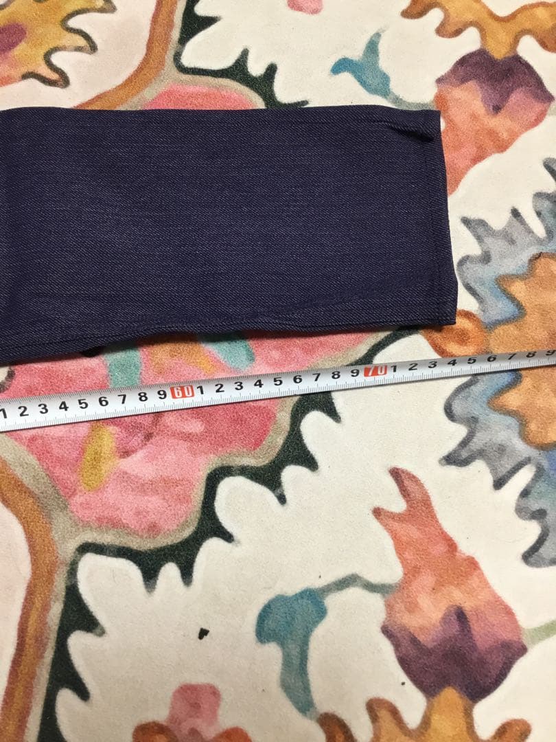 ネイビー スリムフィットパンツ レディース