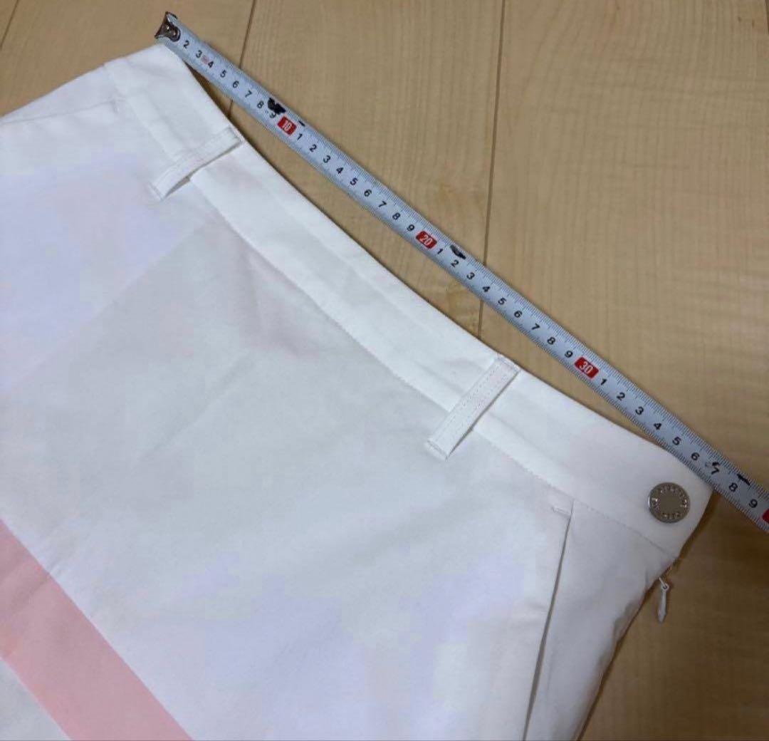 超美品　デサント　ゴルフ　ウエア　ポロシャツ　スカート　2点セット L/L春夏