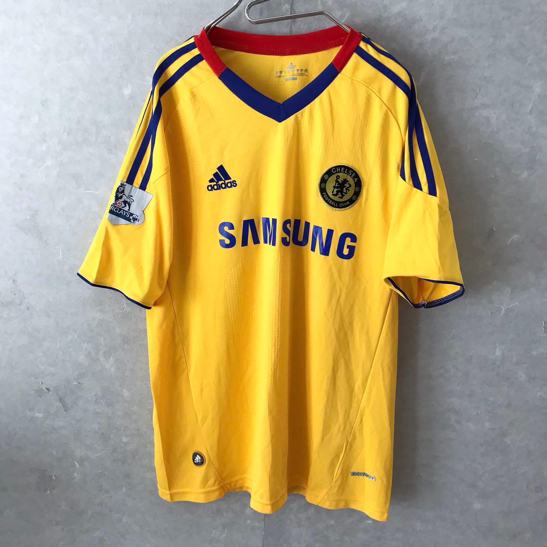 adidas チェルシー アウェイモデル ユニフォーム 希少 イエロー XL