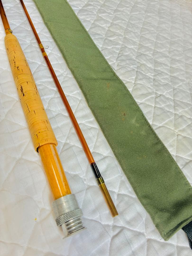 希少 ＪＨ.M C G I N Nフライバンブーロッド、7'6\"#5 、