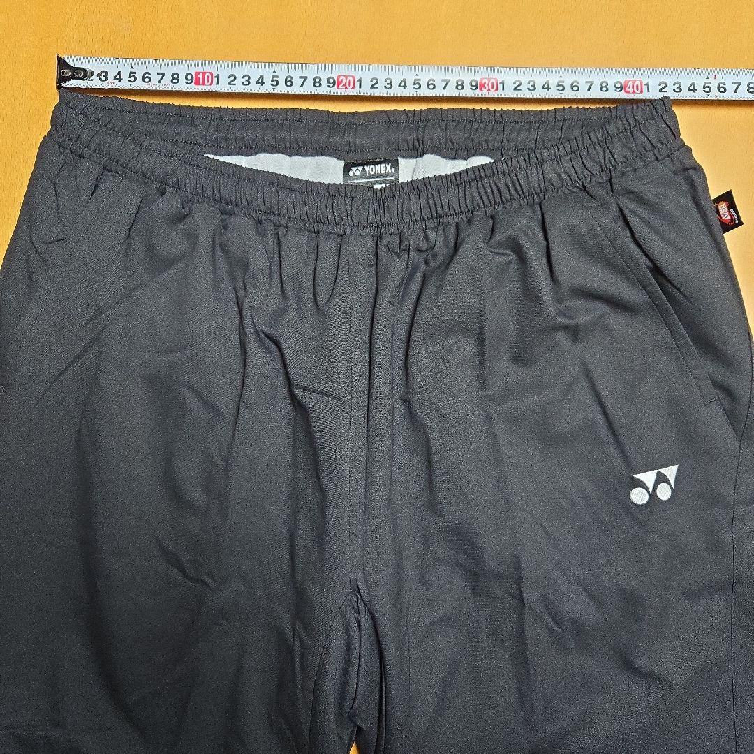 新品　YONEX　ユニ　裏地付ウィンドウォーマーパンツ　XO　黒　80087