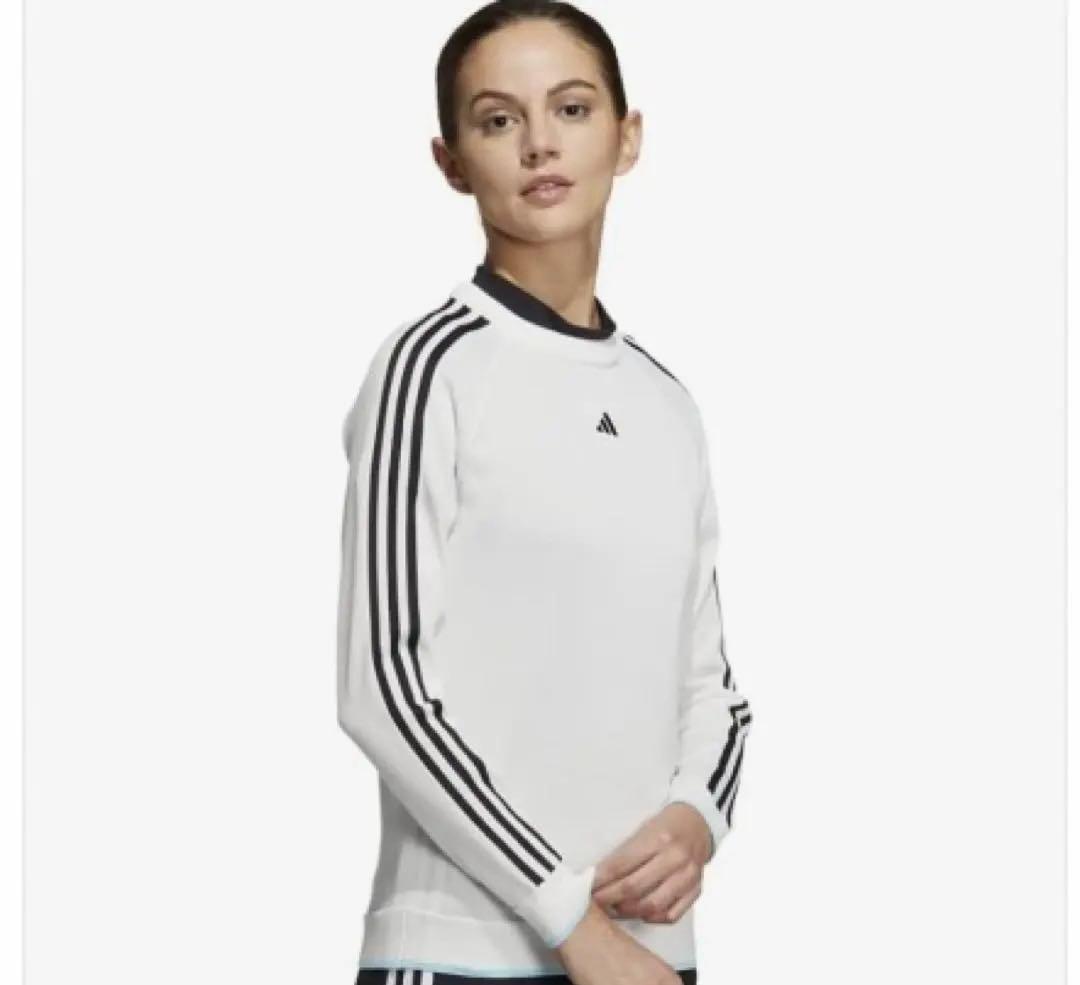 新品adidas ゴルフ　モックネックニット　パンチングプリーツスカート　爽やか