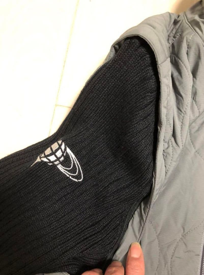 BEAMS GOLF 2way中綿ブルゾン　ニット切替