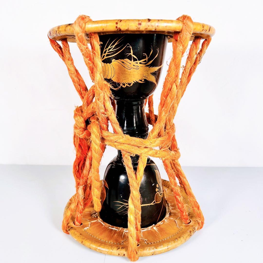 【希少】時代和楽器　海老蒔絵　大鼓　太鼓　伝統芸能　和楽器