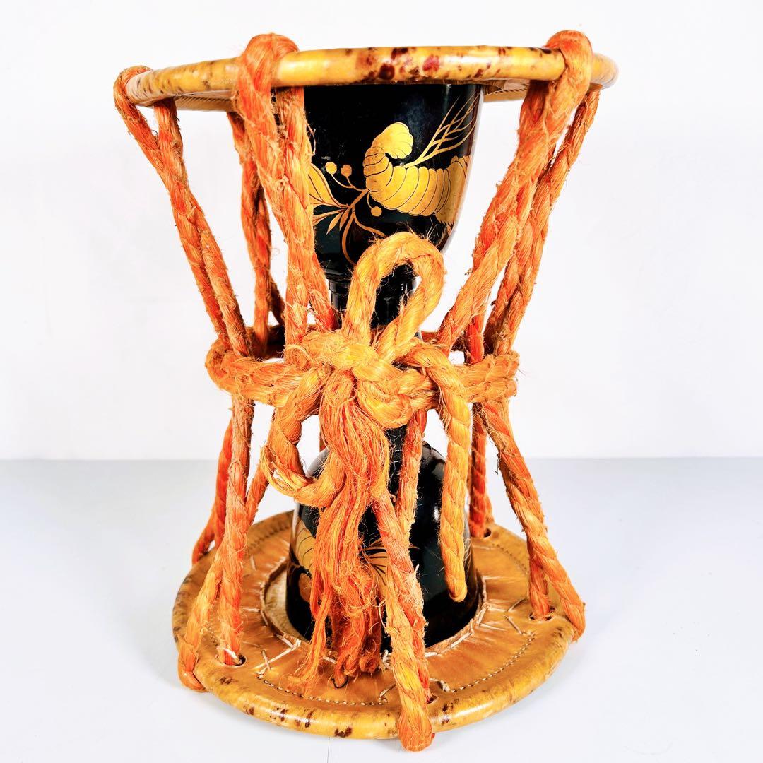 【希少】時代和楽器　海老蒔絵　大鼓　太鼓　伝統芸能　和楽器