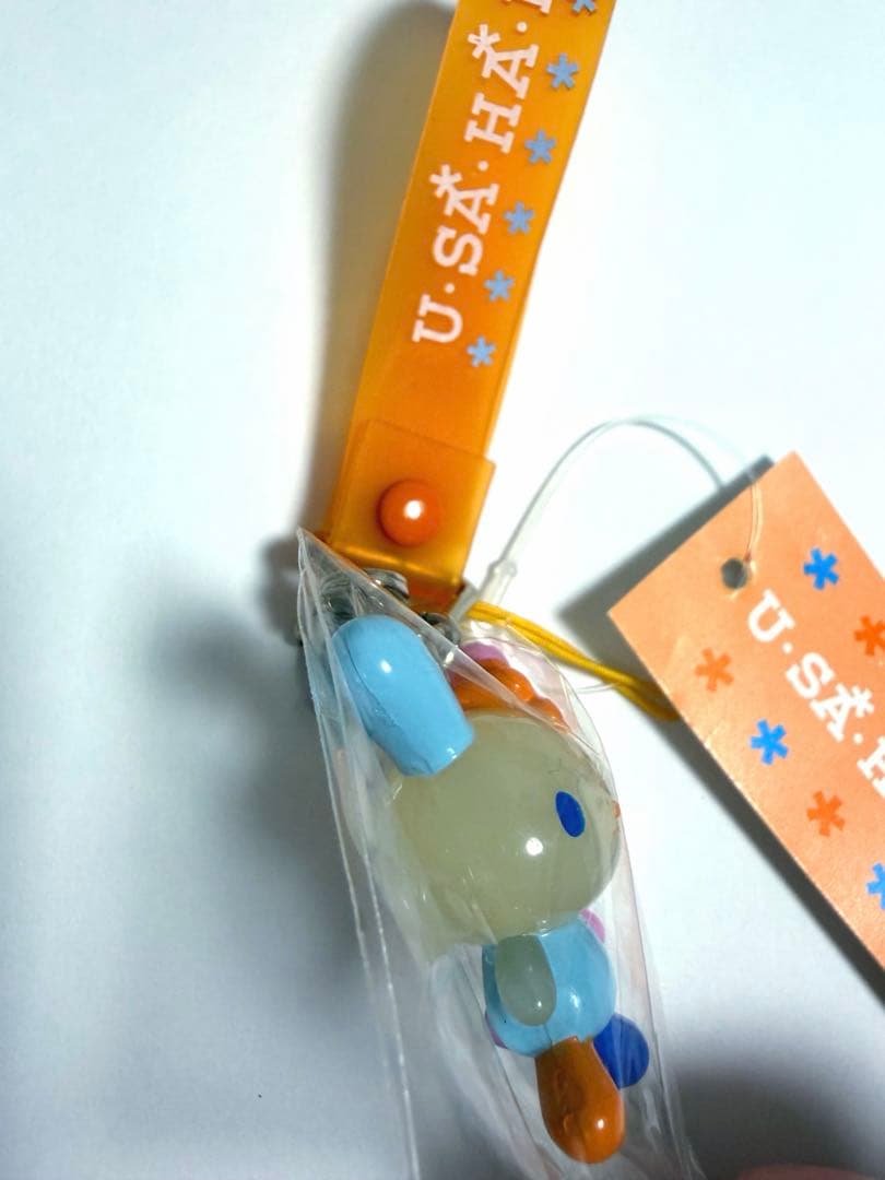 初期　ウサハナ　ストラップ　マスコット　キーホルダー　平成レトロ　サンリオ