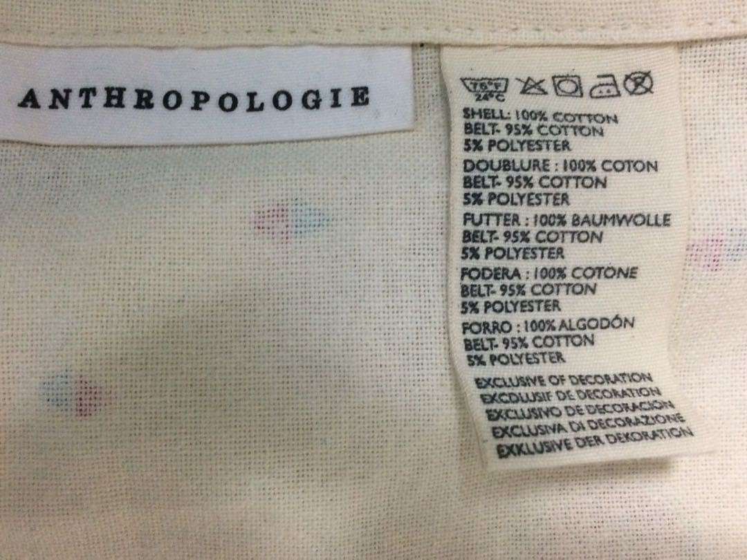Anthropologie エプロン アンソロポロジー