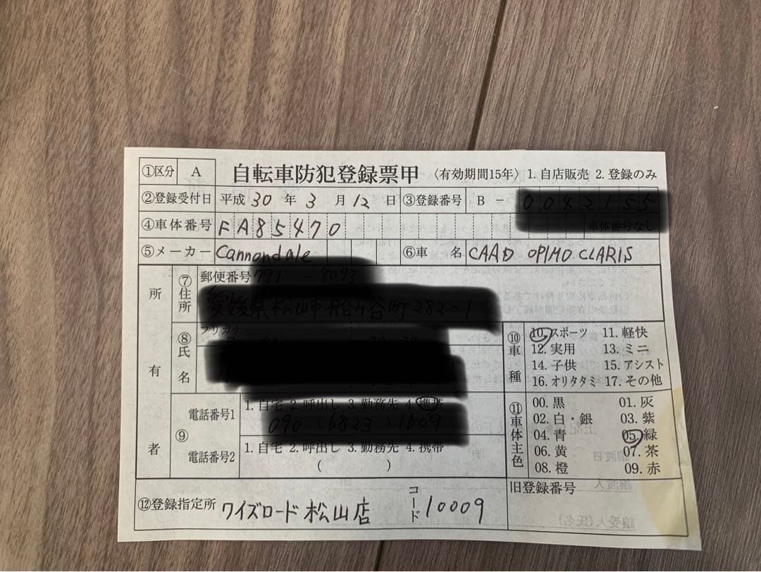 ロードバイク　キャノンデール