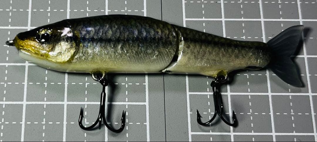 ガンクラフト　ジョインテッドクロー70 魚皮カスタム　モツゴ