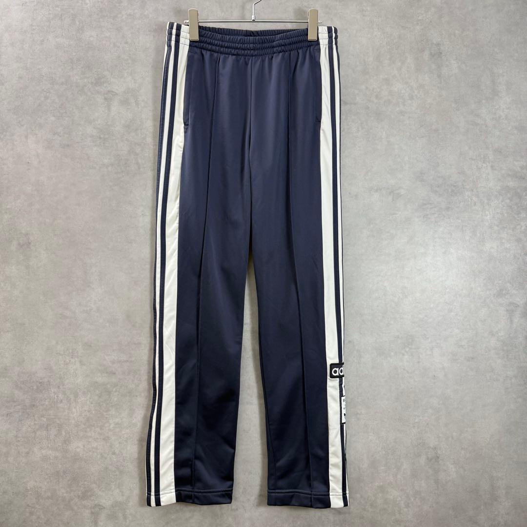 adidas アディダス アディブレイクトラックパンツ ネイビーグレー M
