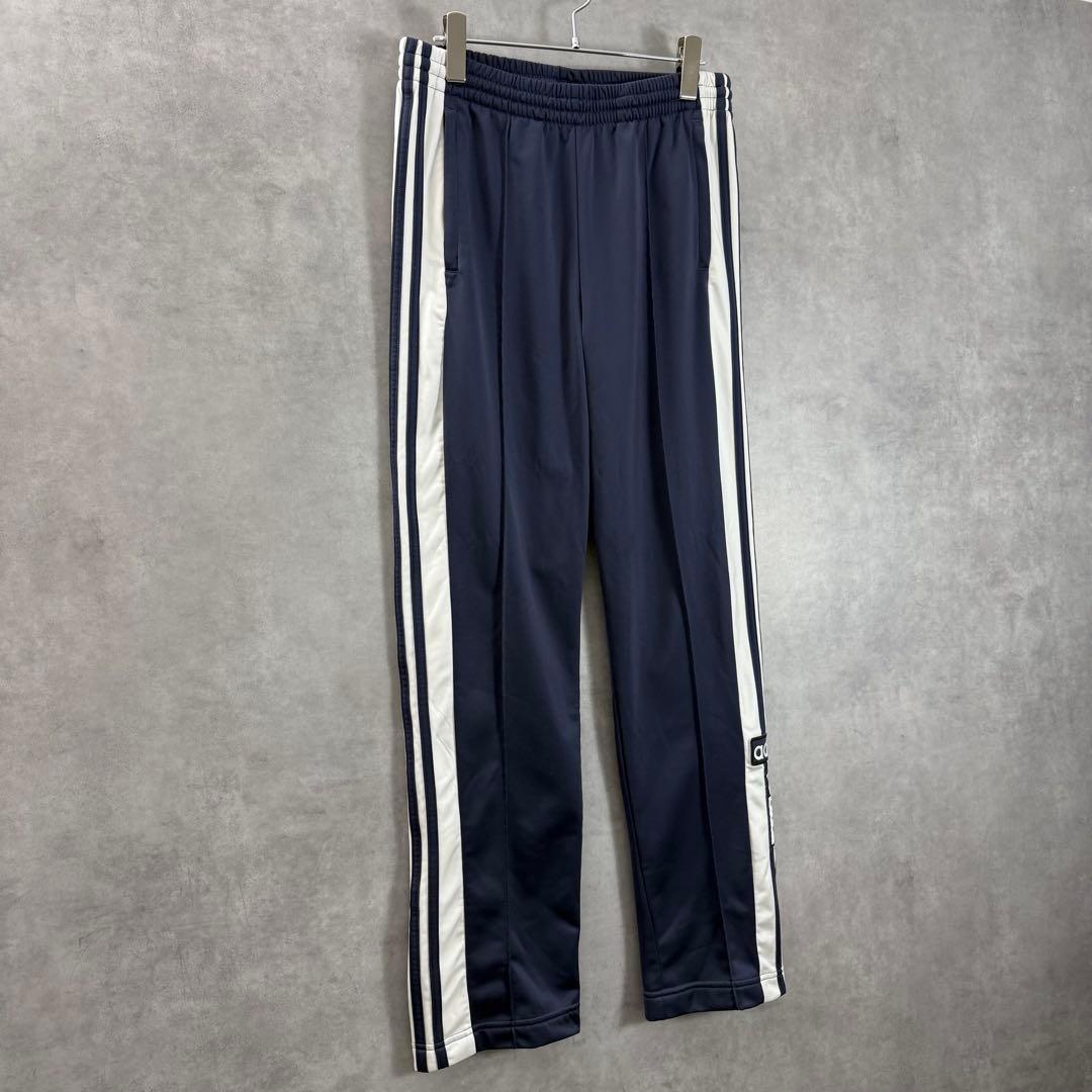 adidas アディダス アディブレイクトラックパンツ ネイビーグレー M