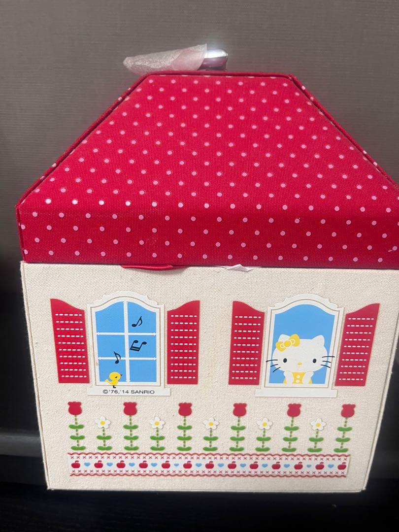 新品　サンリオ　ハローキティ　レアHELLO KITTY 家形収納　BOX