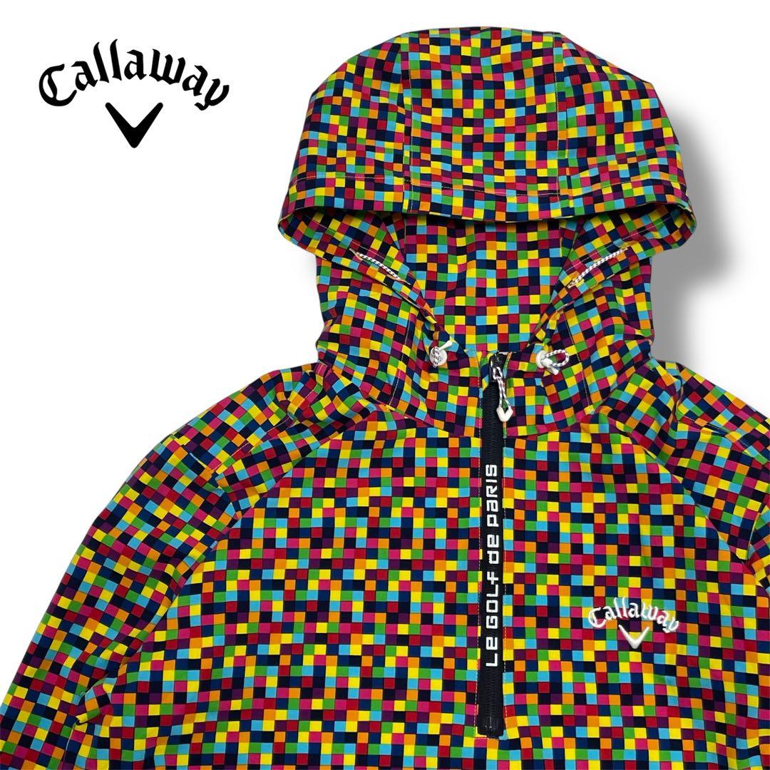 美品 Callaway キャロウェイ アノラックパーカー ハーフジップ ゴルフ