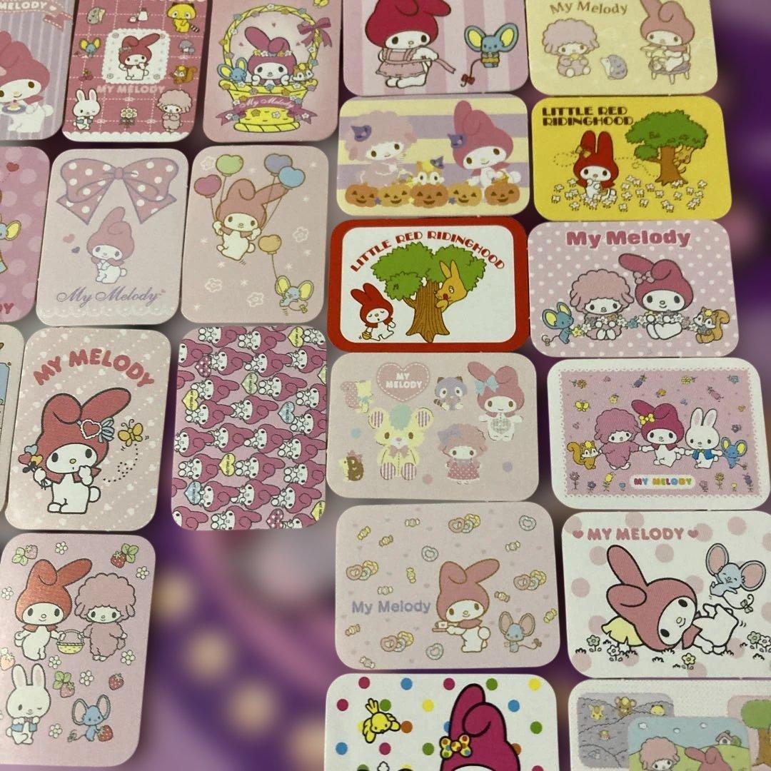 平成　My Melody フレークシール60枚セット　ダイカット入