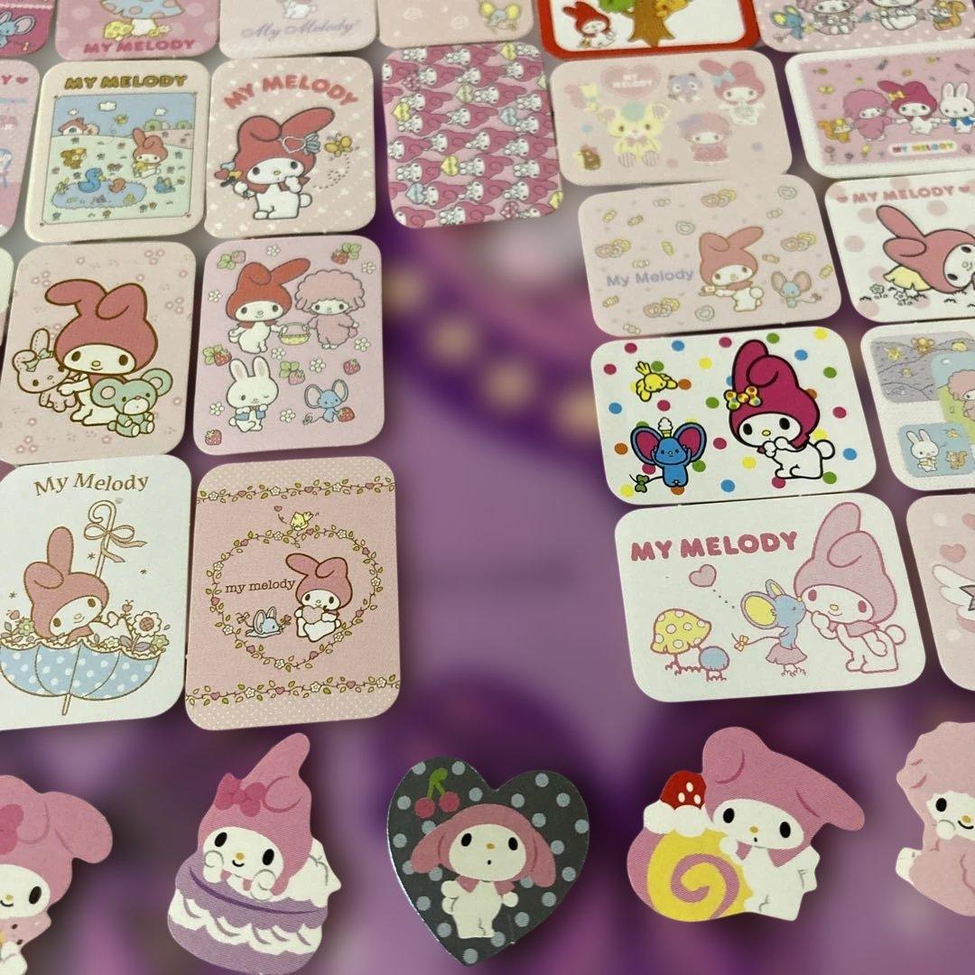 平成　My Melody フレークシール60枚セット　ダイカット入
