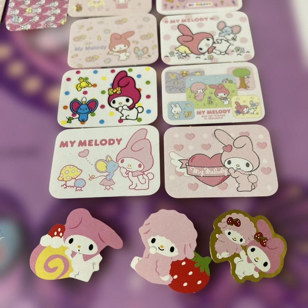 平成　My Melody フレークシール60枚セット　ダイカット入