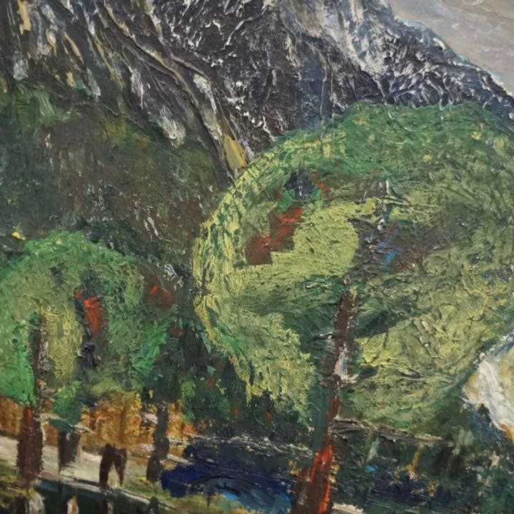 高畠達四郎 10号 油彩 油絵 絵画 芸術 美術 美術品 額装 アート 原画