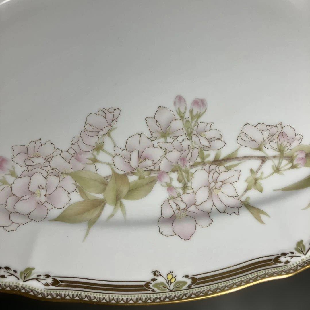 ノリタケ　ガラコンテッサ　桜　さくら　大皿　オーバルプレート　新品保管品レア希少