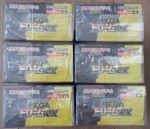 MEGAドリームex　6BOX セット【新品未開封 シュリンク・ローダー付き】