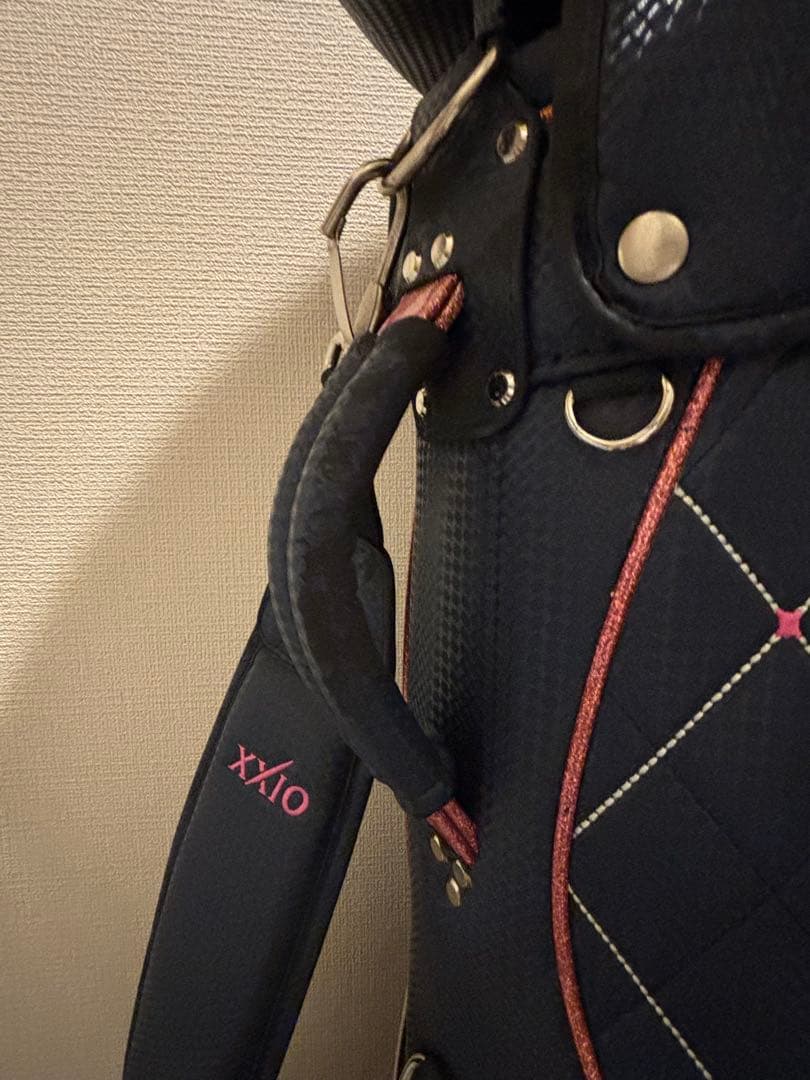 XXIO ゴルフバッグ ネイビー ダイヤモンドキルティング