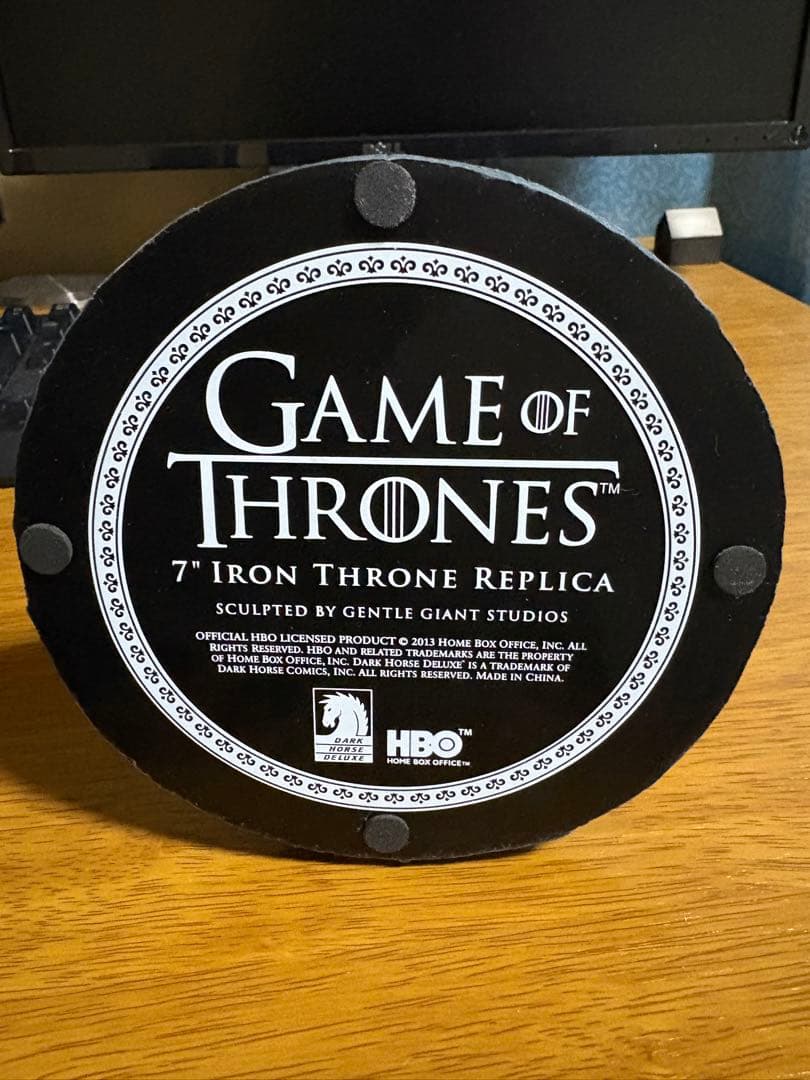 ゲームオブスローンズ　鉄の玉座　レプリカ　映画雑誌プレゼント企画抽選品　レア品