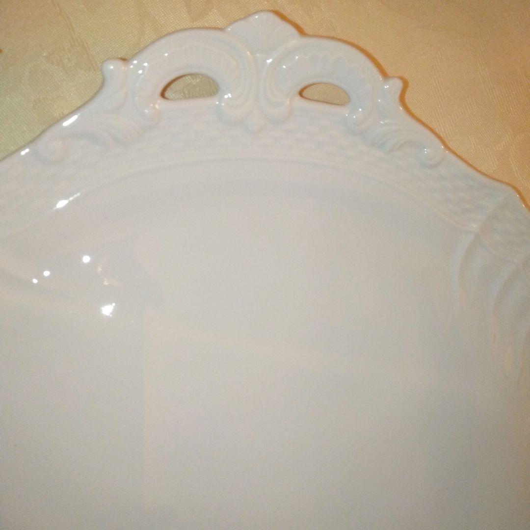 激安❗60%off❗未使用品✨Ginoliベッキオホワイト/ケーキトレイ31cm