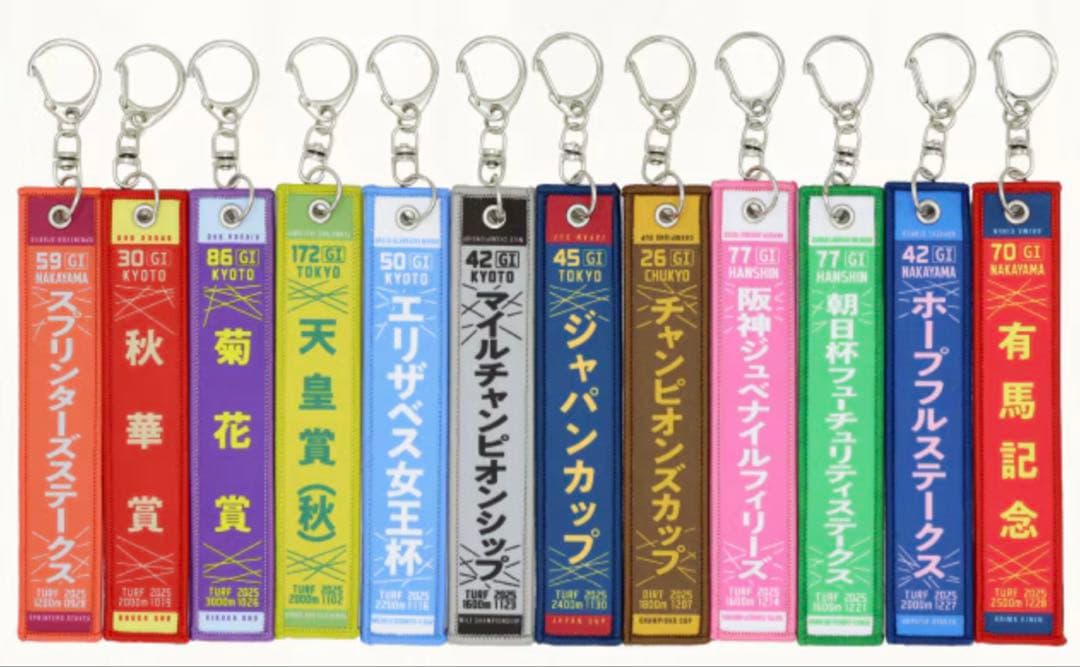 【限定】秋華賞 2025年エンブロイダリーGⅠ マフラー型キーホルダー　ルメール