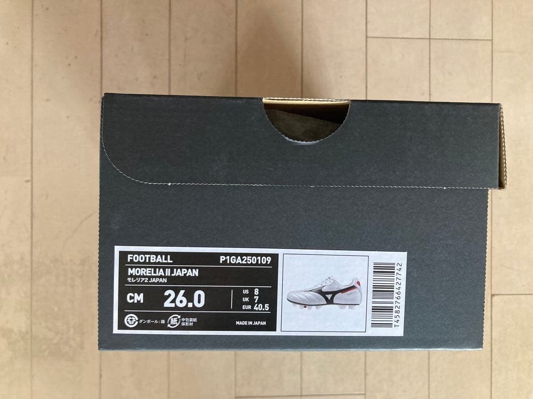 モレリア2ジャパン　ノーマルステッチ　白　26.0㎝　新品。