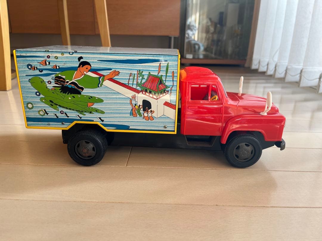 ブリキ　浦島太郎 冷凍車　おもちゃのアオシン
