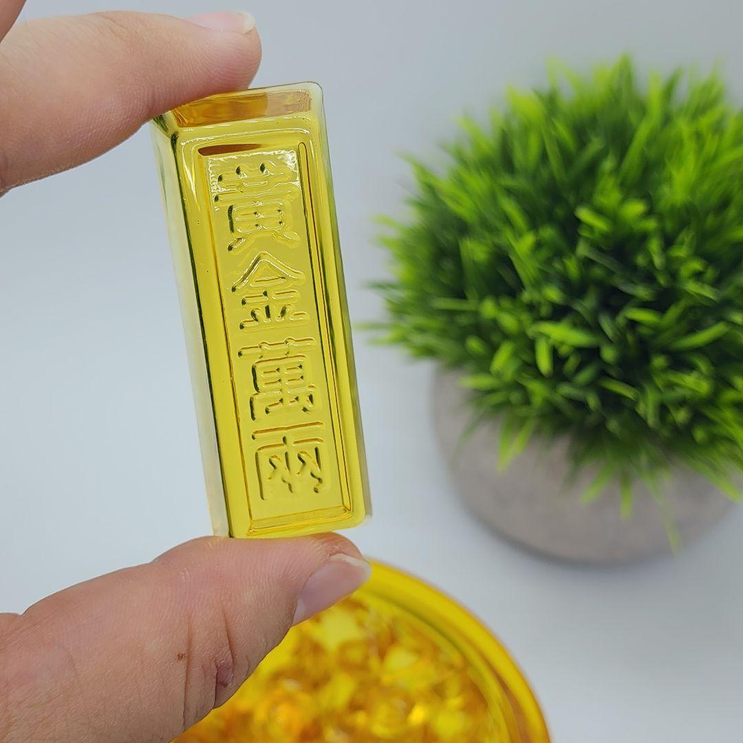 瑠璃ガラス製 元宝 風水グッズ 開運・金運アップ スピリチュアルアイテム