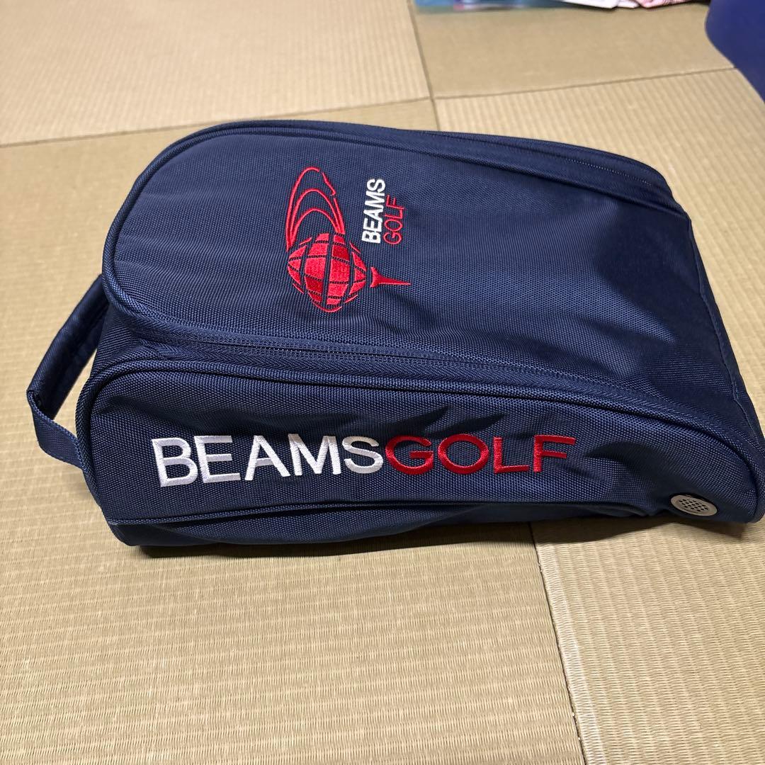 BEAMS GOLF ネイビー シューズケース