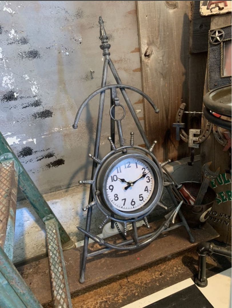 European antique/2wey clock/ 錨型置時計