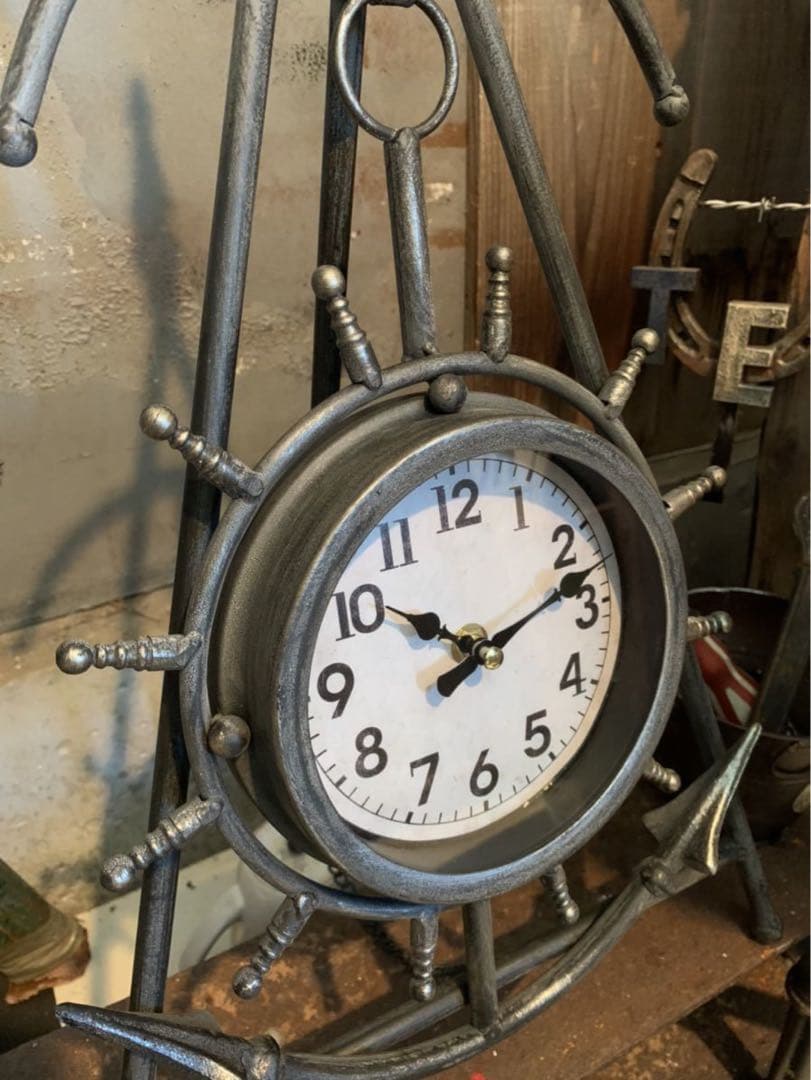 European antique/2wey clock/ 錨型置時計