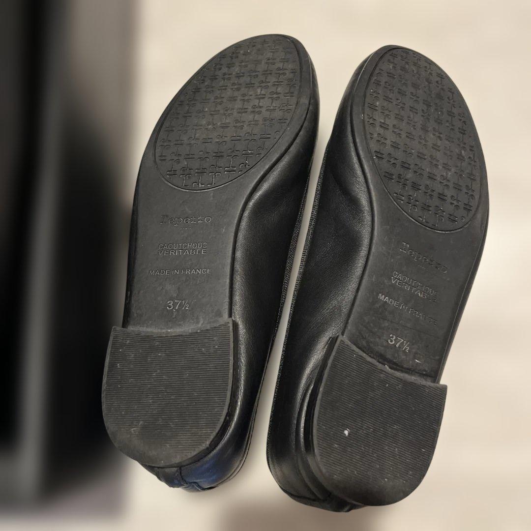 p*o様 Repetto ブラック バレエシューズ 37.5