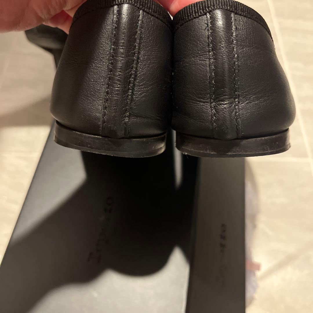p*o様 Repetto ブラック バレエシューズ 37.5