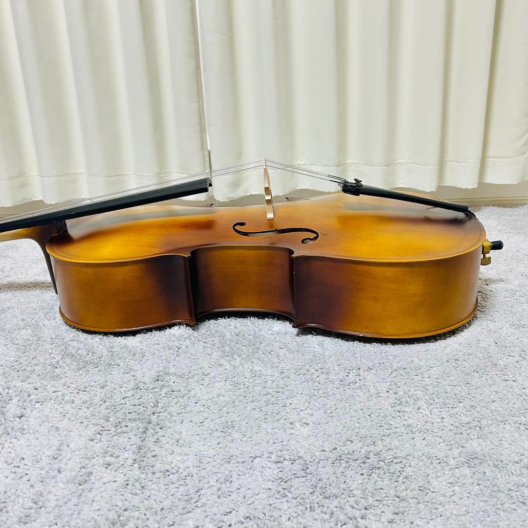 【極美品】チェロ 4/4フルサイズ 弓付き 入門 初心者 弦楽器