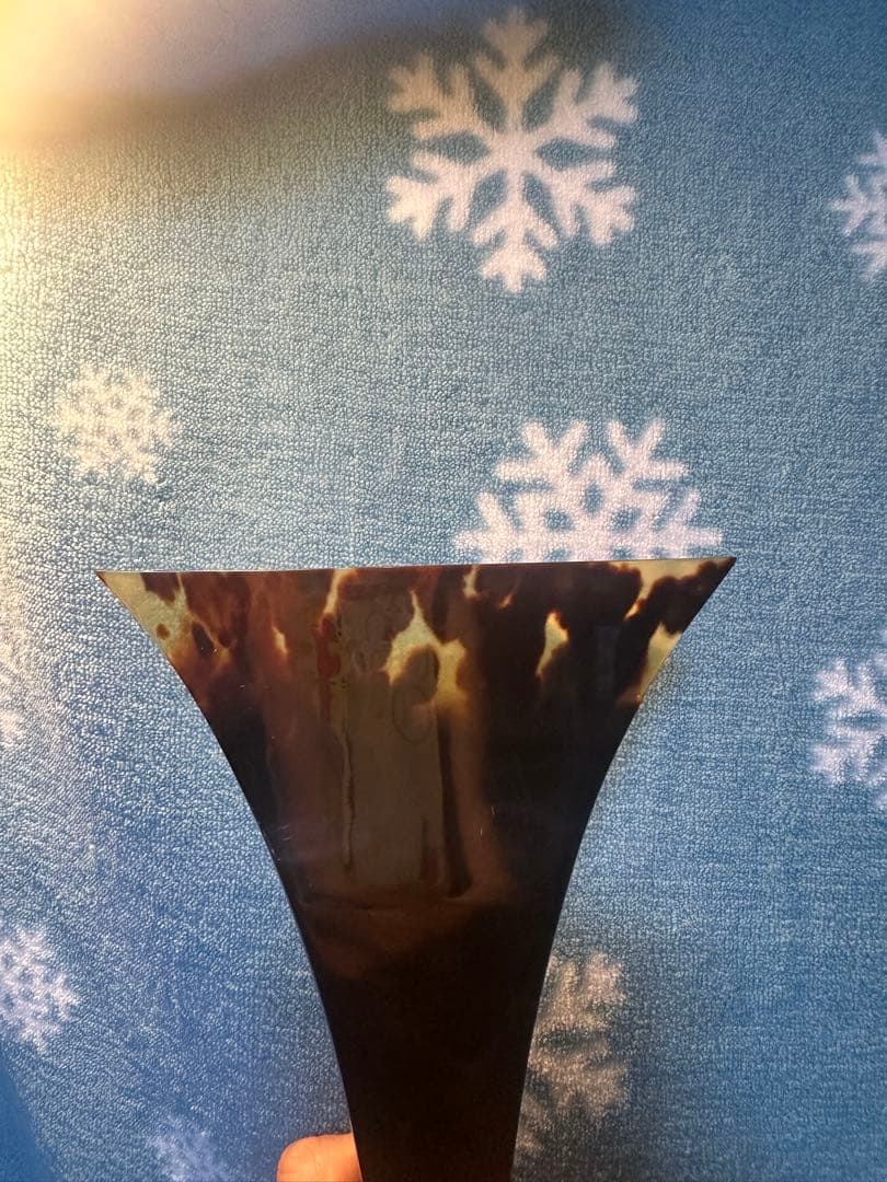 【美品・希少】地歌三味線用鼈甲撥　本鼈甲　黒水牛台