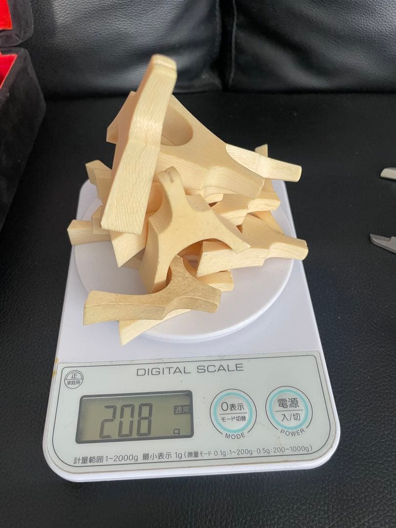 高級琴柱　象牙風　箏　最高級品　15個セット　　総重量208g ケース付き自然物