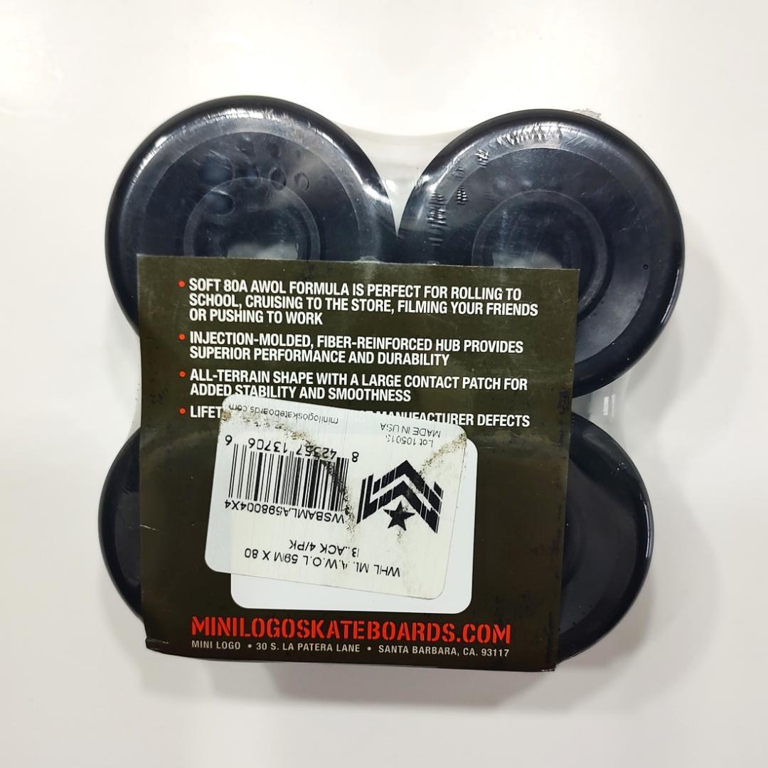 ミニロゴ MINI-LOGO WHEEL AWOL 80A 59mm BLACK
