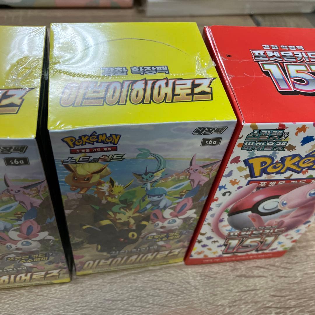 未開封シュリンク付　韓国版イーブイヒーローズbox2箱　151box1箱　正規品