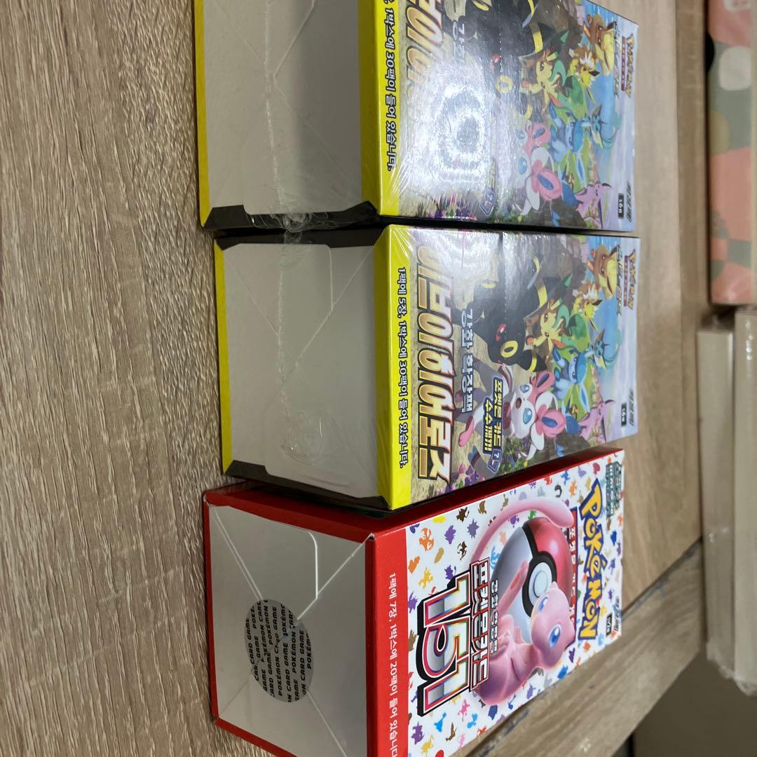 未開封シュリンク付　韓国版イーブイヒーローズbox2箱　151box1箱　正規品