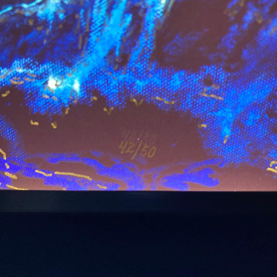 【真作】デイル・ターブッシュ「月の視線」ライトアップアート 50部限定 シール
