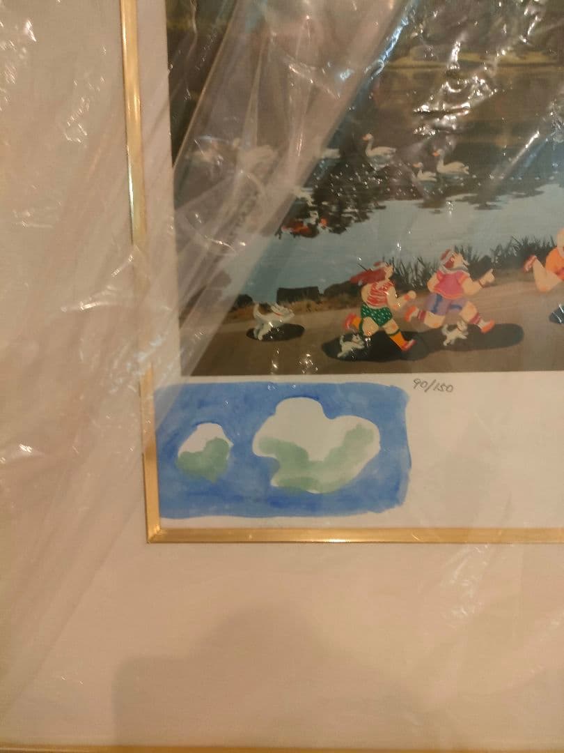 ヒロヤマガタリトグラフ 風景画 90/100 サインあり