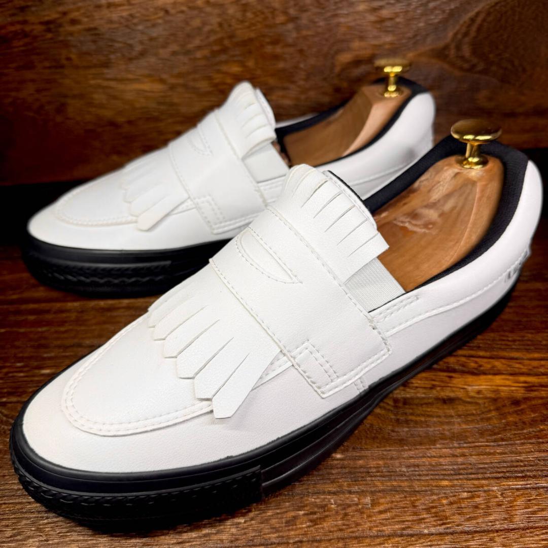 【美品】◆CONVERSE◆コンバース 24.5cm ゴルフシューズ 白