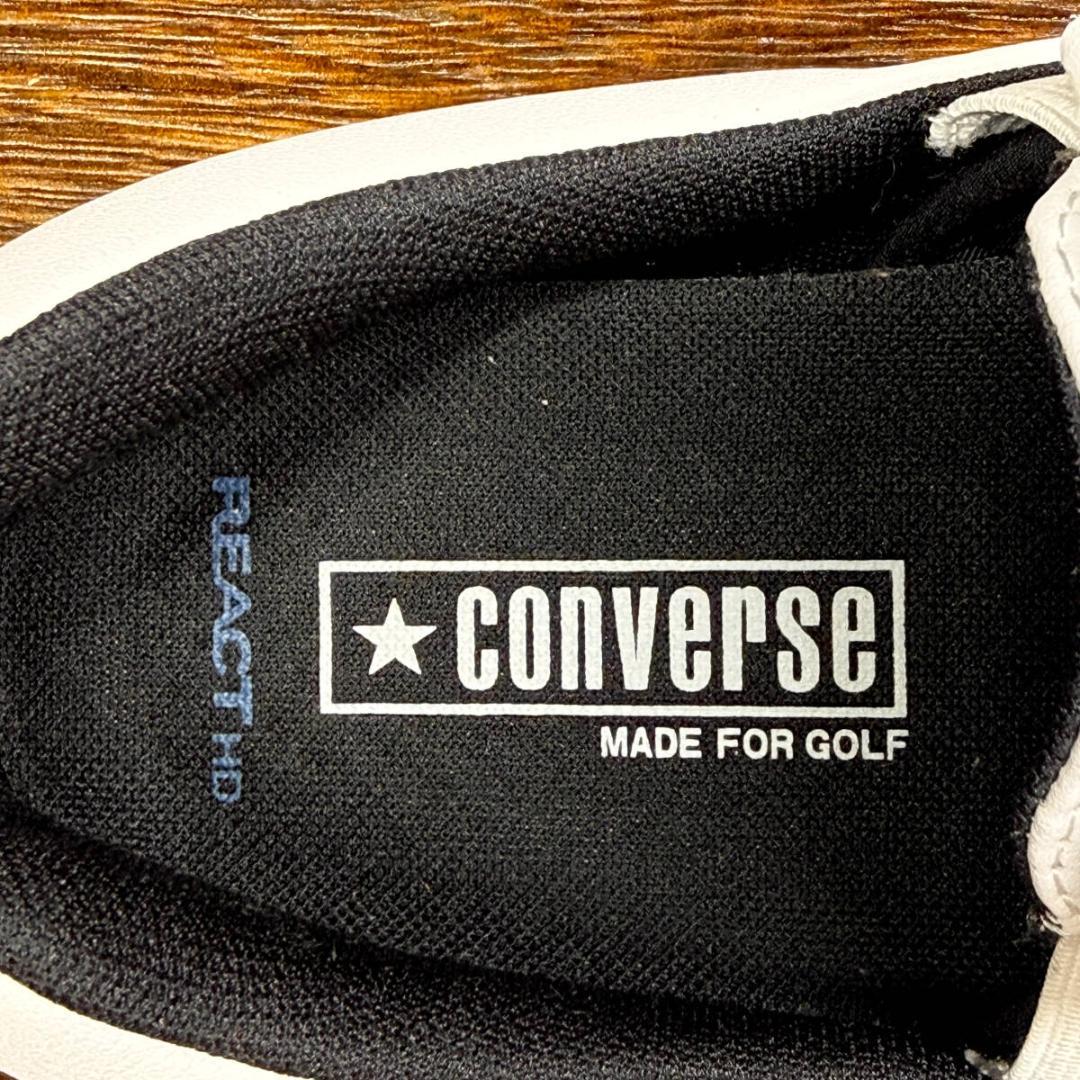 【美品】◆CONVERSE◆コンバース 24.5cm ゴルフシューズ 白